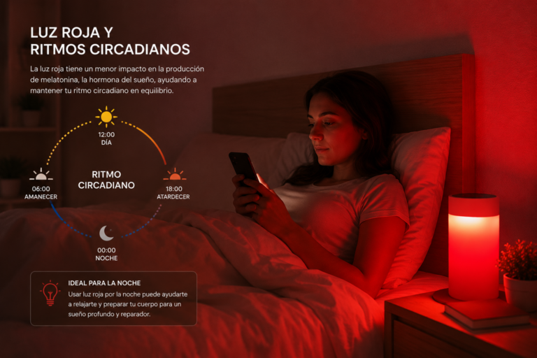 Luz roja y ritmos circadianos
