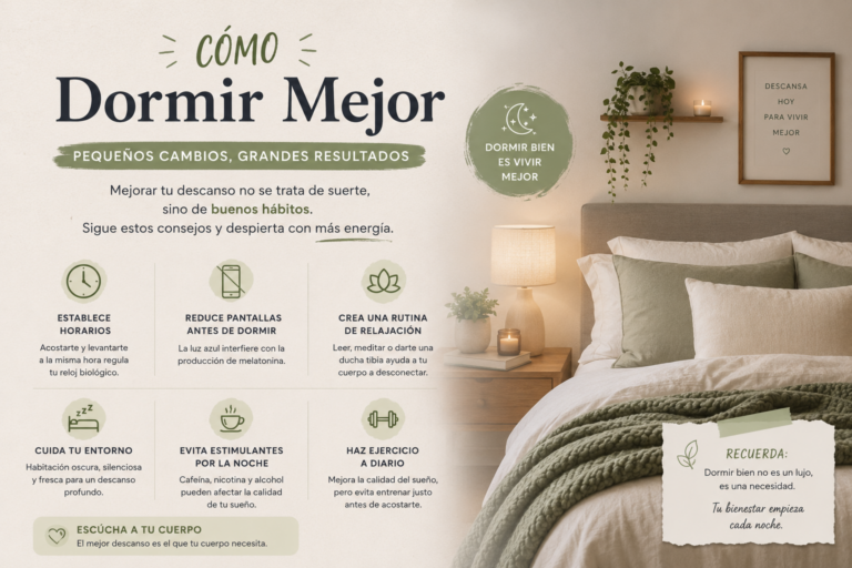 ¿Cómo puedo dormir mejor?
