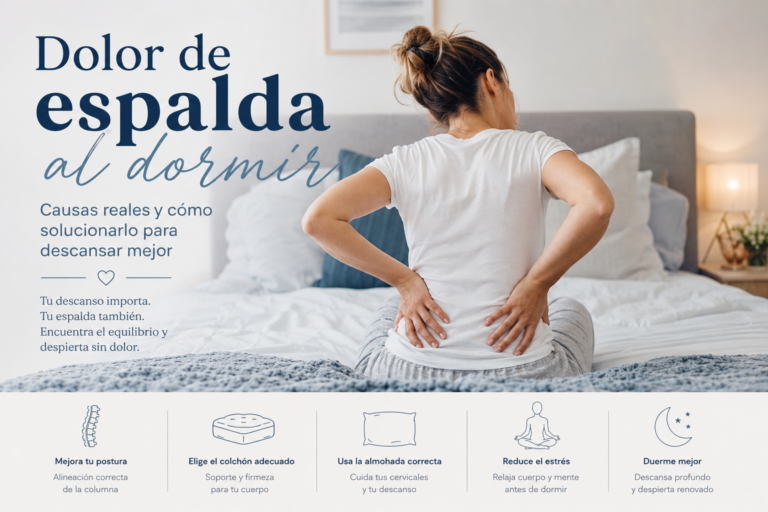 Dolor de espalda al dormir: causas reales y cómo solucionarlo para descansar mejor